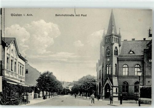Güsten 1915 Bahnhofstrasse Post