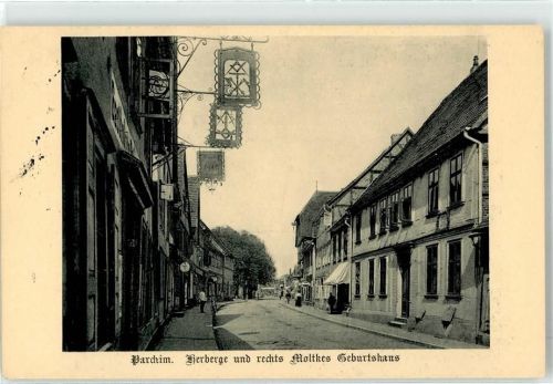 19370 O2850 Parchim 1916 - Herberge Geburtshaus Moltke