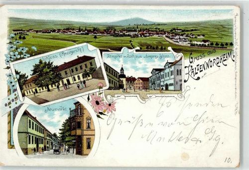 Kaltennordheim 1907 Neumarkt Altmarkt Rathaus Amtsgericht