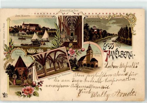 Havelberg 1899 Dom Mittelschiff Sankt-Laurentius-Kirche Sankt-Annen-Kapelle