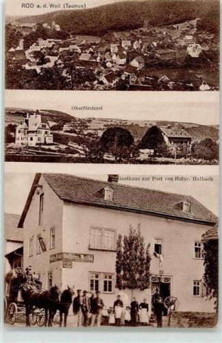 61276 W6395 Rod a d Weil - Oberförsterei Gasthaus zur Post Kutsche