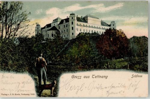 88069 W7992 Tettnang 1908 - Schloss Mann Hund