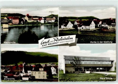 79790 W7897 Rheinheim , Hochrhein - Rhein Siedlung Schule