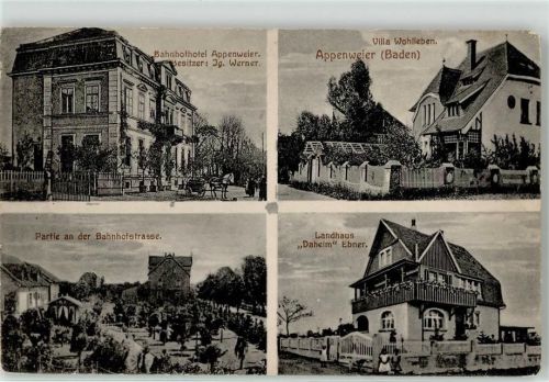 77767 W7604 Appenweier - Bahnhofhotel Appenweier Villa Wohlleben Bahnhofstrasse Landhaus Daheim