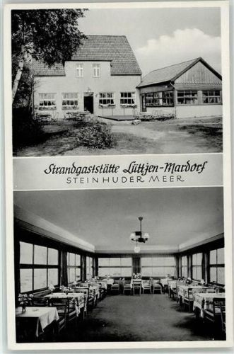 33803 W4803 Steinhagen , Westf - Strand Gasthaus Lüttjen Mardorf