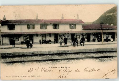 05250 La Cluse 1905 - Bahnhof