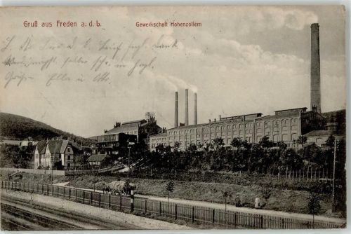 31084 W3222 Freden Leine 1912 - Gewerkschaft Hohenzollern Bahnpost Hannover Kassel