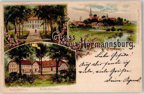Hermannsburg 1902 Das neue und alte Missionshaus