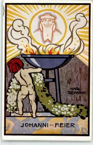 sign. Remann, Karl Johanni-Feier Freimaurer 1913 Künstlerkarte