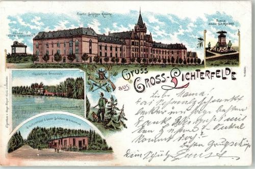 Lichterfelde 1897 Garde-Schützen-Kaserne Grunewald Schloss Denkmal