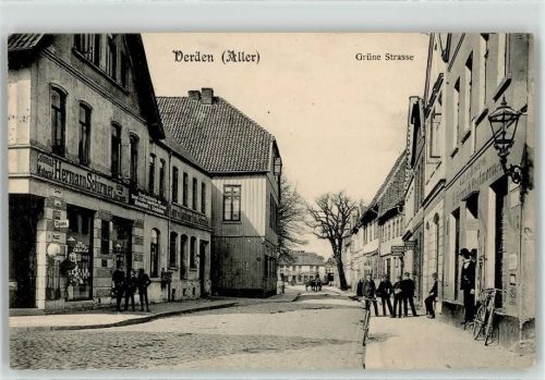 27283 W2810 Verden Aller 1911 - Grüne Strasse Handlung