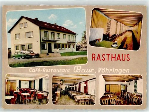 72189 W7243 Vöhringen , Württ - Gasthaus Cafe Rasthaus Baur