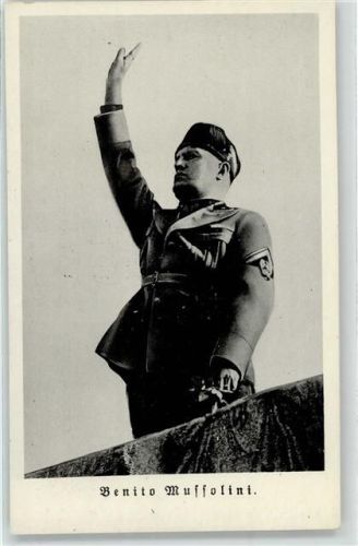 W1000 Berlin Mitte Staatstreffen Mussolini-Hitler 1937 WK II Mussolini