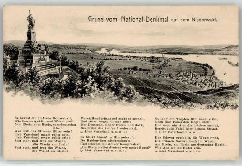 Niederwald National Denkmal sign. E. Felle