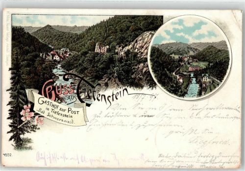79733 W7883 Tiefenstein 1897 - Gasthaus Zur Post