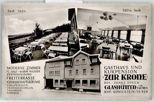 61479 W6246 Glashütten , Taunus - Gasthaus Pension Zur Krone