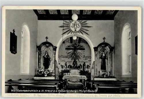 Murg Wallfahrtskirche Zum heiligen Kreuz Kalvarienberg Innenansicht