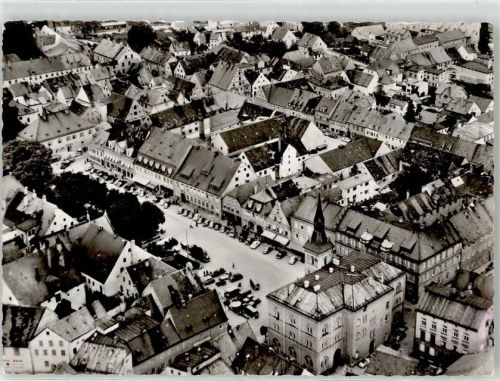 Pfaffenhofen Fliegeraufnahme Hauptplatz Hotel Müllerbräu