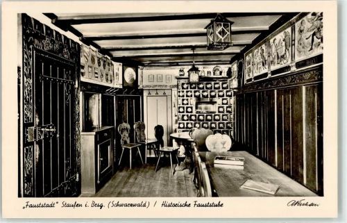 79219 W7813 Staufen , Breisgau - Historische Fauststube
