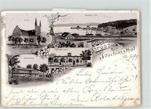 Joachimsthal 1899 Präparanden Anstalt Werbellin See Hubertusstock