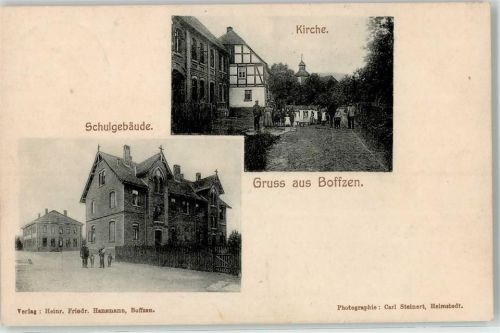 Boffzen 1905 Schule Kirche