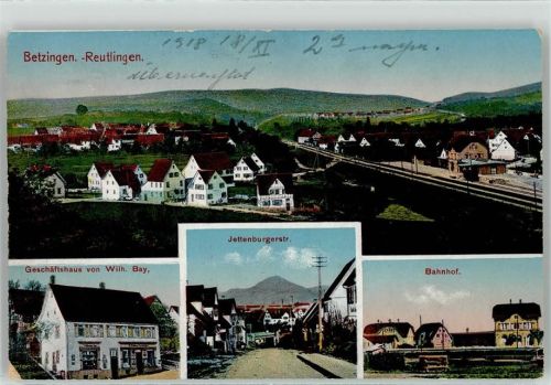 Betzingen Handlung Wilh. Bay Jettenburgerstraße Bahnhof