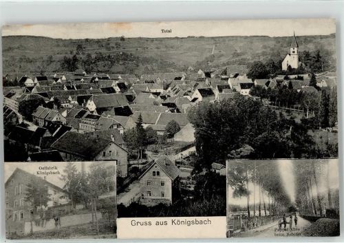 Königsbach-Stein Öl Fabrik Bahnpost Karlsruhe Mühlacker Zug Nr. 1232
