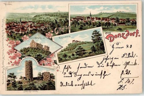 Donzdorf 1896 Scharfenschloss Ramsberg Staufeneck