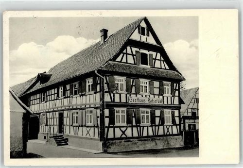77743 W7607 Altenheim , Baden Foto AK Gasthaus zum Ratsstübl