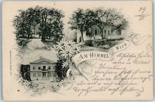 Wien 1906 Gasthaus Schloss