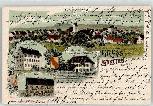 Stetten Amthaus Schulhaus Rathaus Postamt