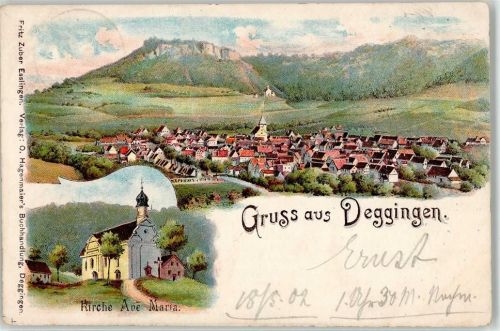 73312 W7340 Deggingen 1902 - Kirche Ave Maria