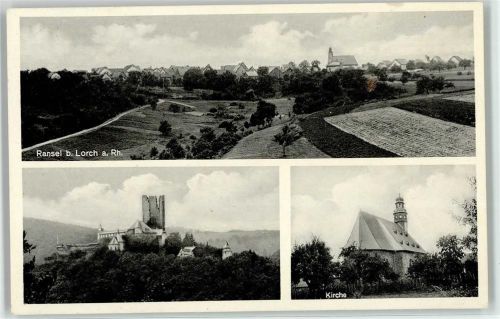 65391 W6223 Ransel , Rheingau - Kirche Ruine Josef Berg
