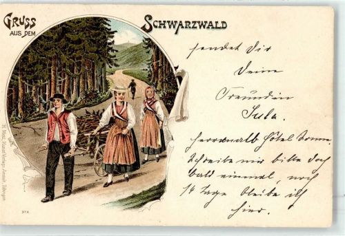 1896 Holzwagen Waldarbeit