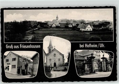 Friesenhausen Geschäft Kirche Tor zum Schloss