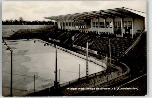 02943 O7580 Weißwasser - Wilhelm-Pieck-Stadion Innenansicht Kunsteis
