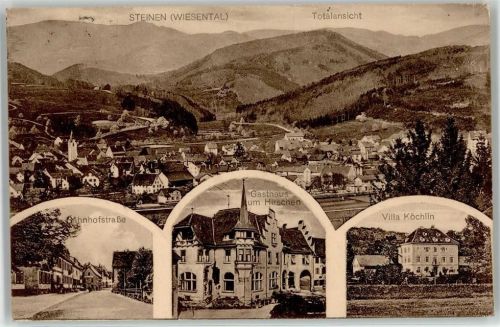 Steinen Bahnhofstrasse Gasthaus zum Hirschen Villa Köchlin