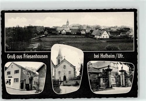 Friesenhausen Geschäft Kirche Tor zum Schloss