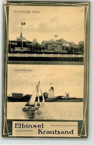 21706 W2168 Krautsand - Hotel Buhrfeind Leuchtturm