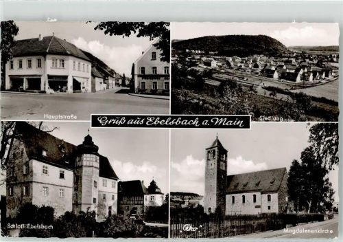 Ebelsbach Hauptstrasse Schloss Ebelsbach Magdalenenkirche Siedlung