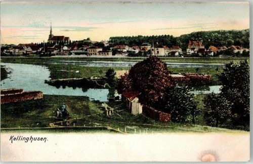 25548 W2217 Kellinghusen 1907 - Bahnpost Itzehoe-Wrist Zug 609 Verlag Ottmar Zieher