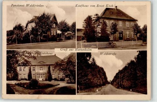 Hartenholm Waldstraße Pensionat Waldfrieden Gutshaus Kaufhaus