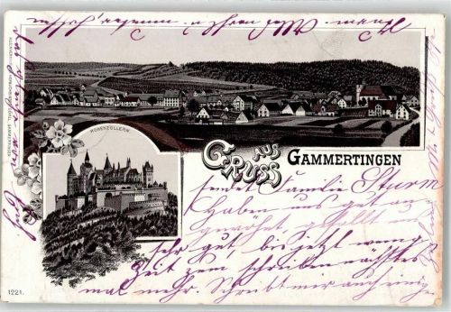 72501 W7487 Gammertingen 1897 Vorläufer Schloss Hohenzollern