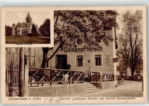 Hummelshain Gasthaus Goldener Hirsch Neues Schloß