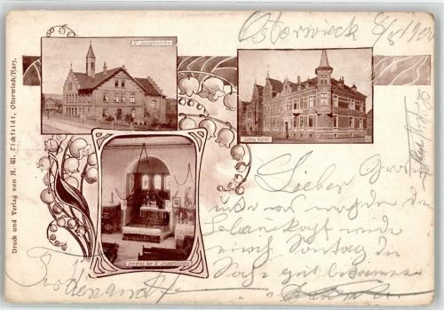 Osterwieck 1900 Johns Hotel Sankt Josephskirche