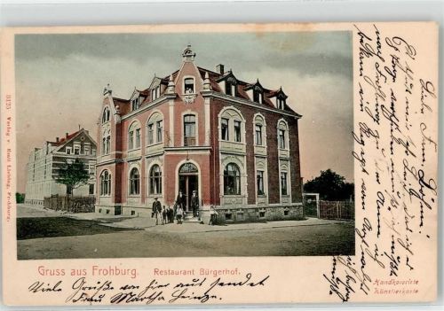 Frohburg 1907 Gasthaus Bürgerhof