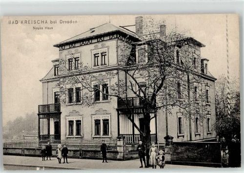 01731 O8216 Kreischa b Dresden Foto AK Neues Haus