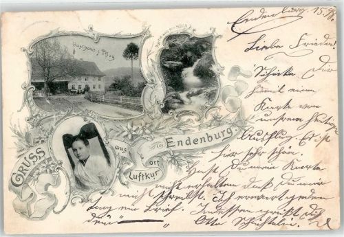 Endenburg 1898 Gasthaus zum Pflug Luftkurort