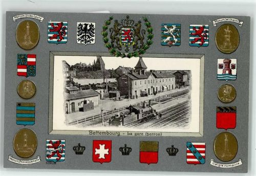 Bettemburg Wappen Bahnhof Eisenbahn