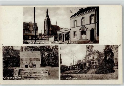 50321 W5040 Kierberg Collage Kirchstraße Bahnhof Kriegerdenkmal Brühl